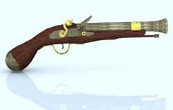 Flintlock Pistol Weapon Prop