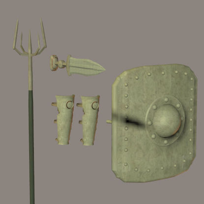 Picture of Gladiator Weapons and Protection Props