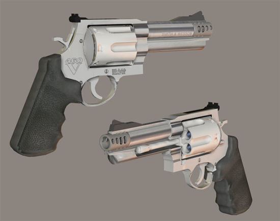 Picture of 357 Magnum Pistol Model with Movements