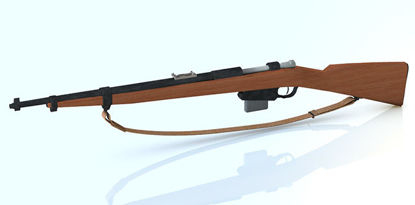 Picture of Japanese WWII Infantry Rifle Weapon Model - REMAPPED -2