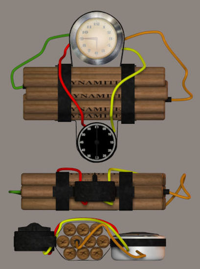 Picture of Time Bomb Model with Movements