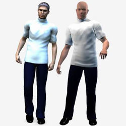 Male Nurse - Orderly Uniform for Poser / DAZ 3D (Apollo Maximus, David, Michael 3 )