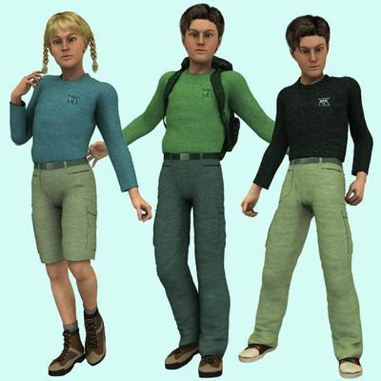 Picture of Outdoor for Poser James, Luke, Laura and DAZ 3D V4