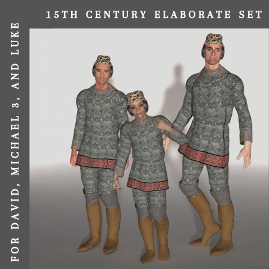 15th Century Elaborate Clothing Set