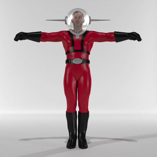 Comic Spaceman Outfit for Michael 4 - Clothing for Poser / Daz 3D ( M4 ) - Firefly