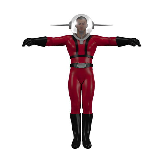 Comic Spaceman Outfit for Michael 4 - Clothing for Poser / Daz 3D ( M4 ) - Superfly