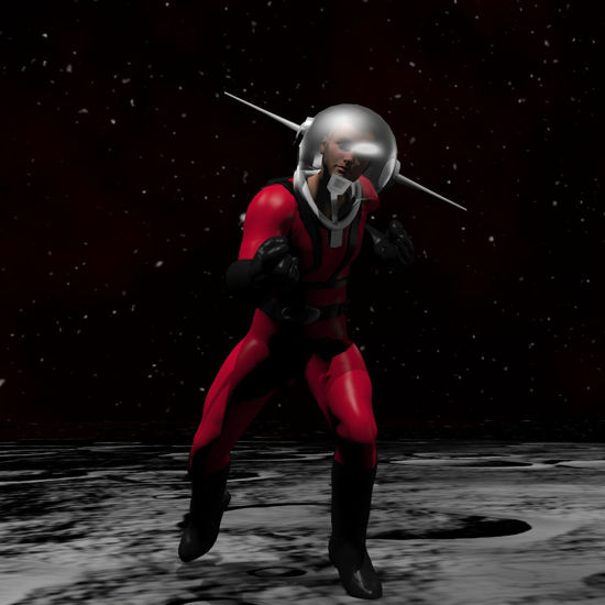Comic Spaceman Outfit for Michael 4 - Clothing for Poser / Daz 3D ( M4 ) - Firely