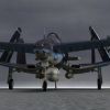 F-42U Privateer advanced concept aircraft for Poser 3D Software and DAZ 3D Studio
