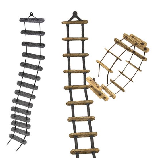 Rope Ladder with pose animation for Poser 3D Software and DAZ 3D ...