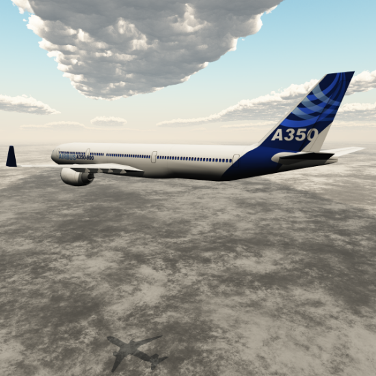 Airbus A350-900 aircraft object for VuePoser World digital content ...