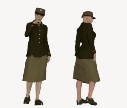 40's US Army Officer uniform for Victoria 4.2